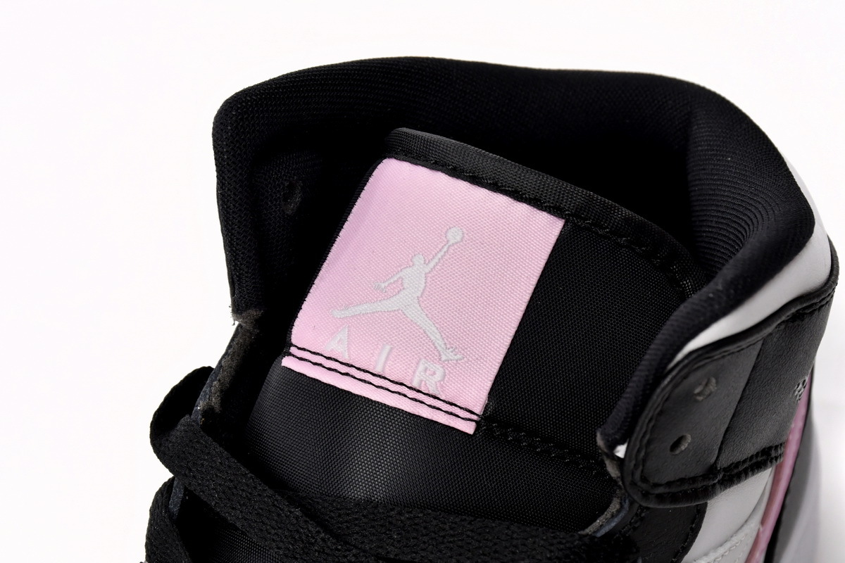 Jordan 1 Mid White Black Light Arctic Pink 555112-103