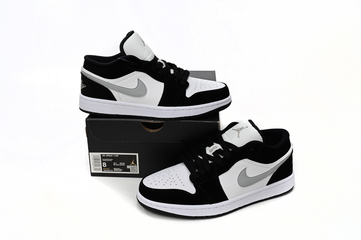 Air Jordan 1 Low Black and White Gray  552780-018