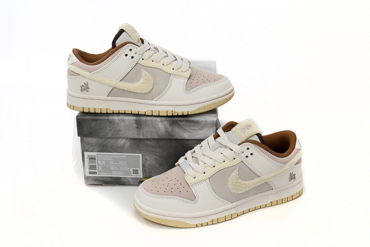 Nike Dunk Low Retro PRM Year of the Rabbit Mocha Brown FD4203-211