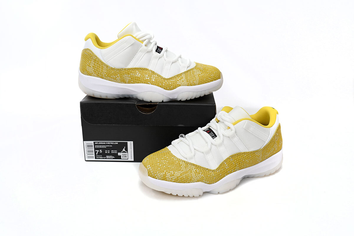 Jordan 11  Low Yellow Snakeskin AH7860-107