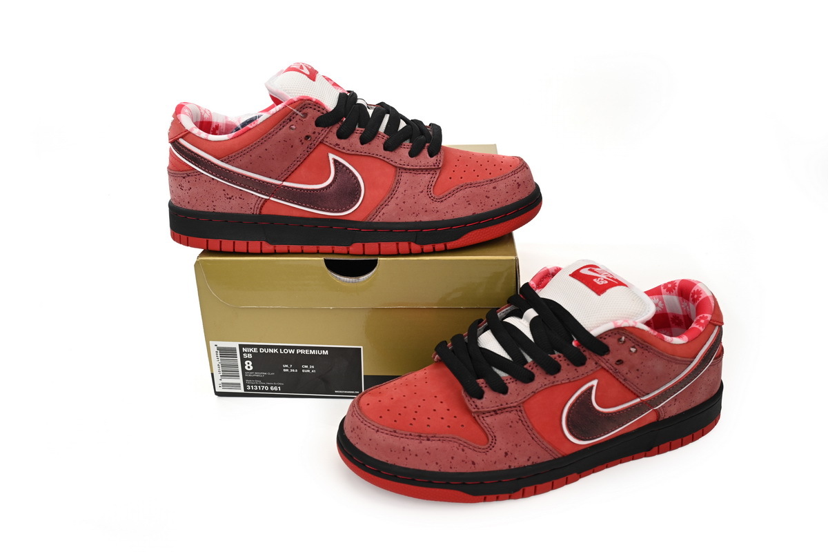 Nike SB Dunk Low Concepts Red Lobster 313170-661