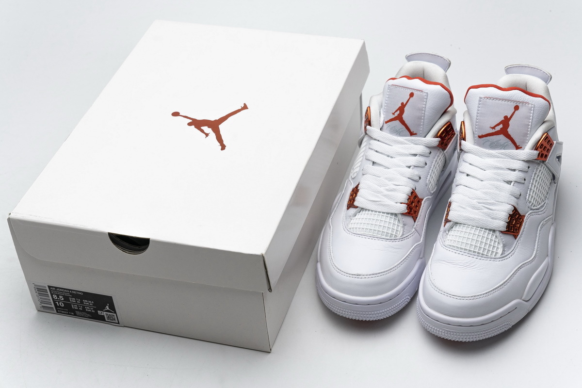Jordan 4 Retro Metallic Orange CT8527-118