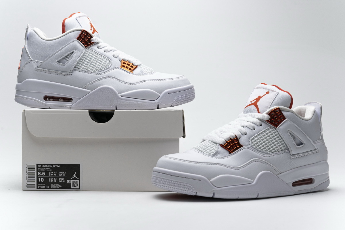Jordan 4 Retro Metallic Orange CT8527-118