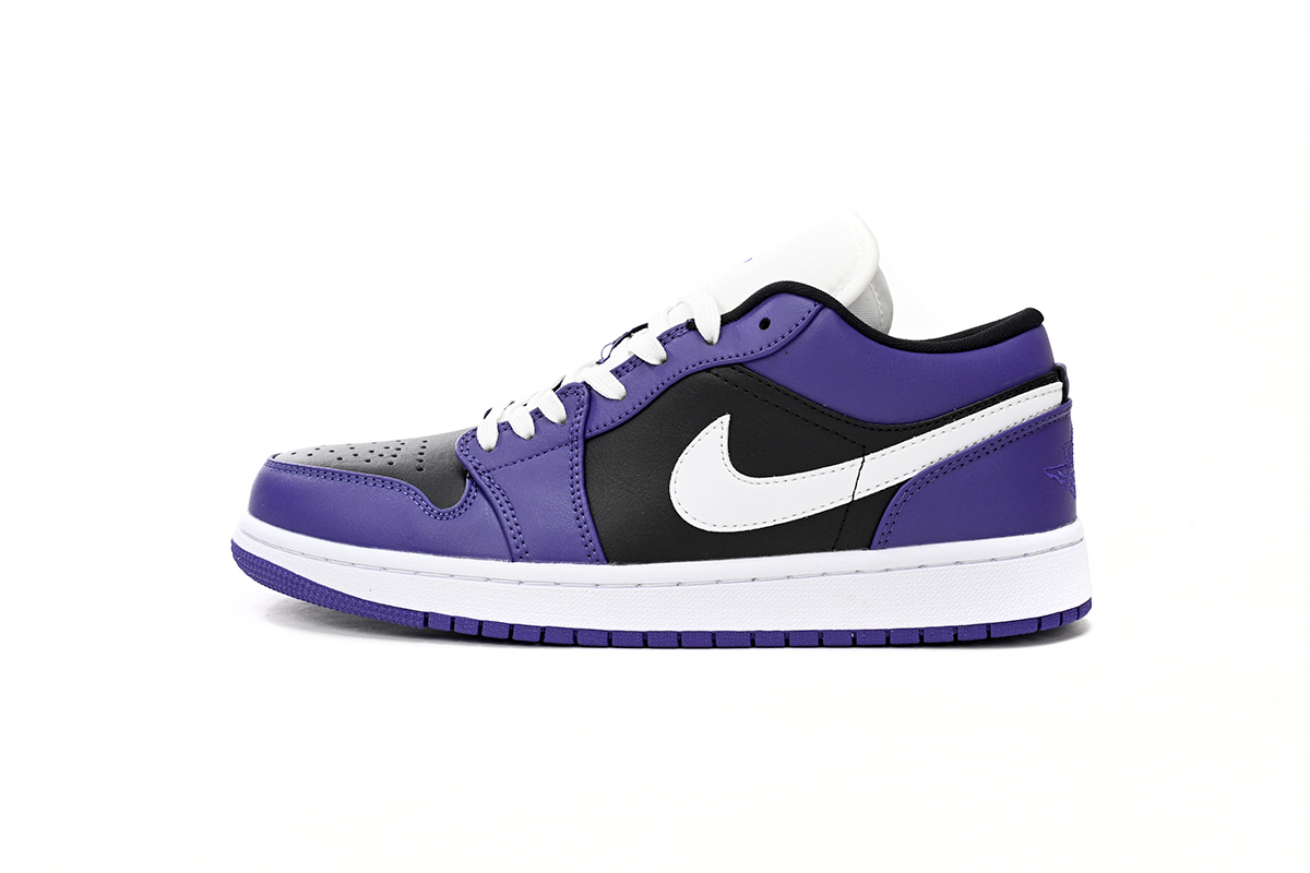 Jordan 1 Low Court Purple Black 553558-501