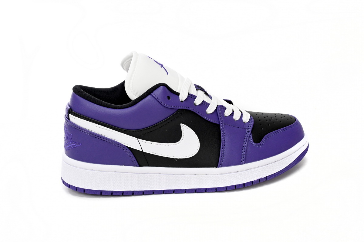 Jordan 1 Low Court Purple Black 553558-501