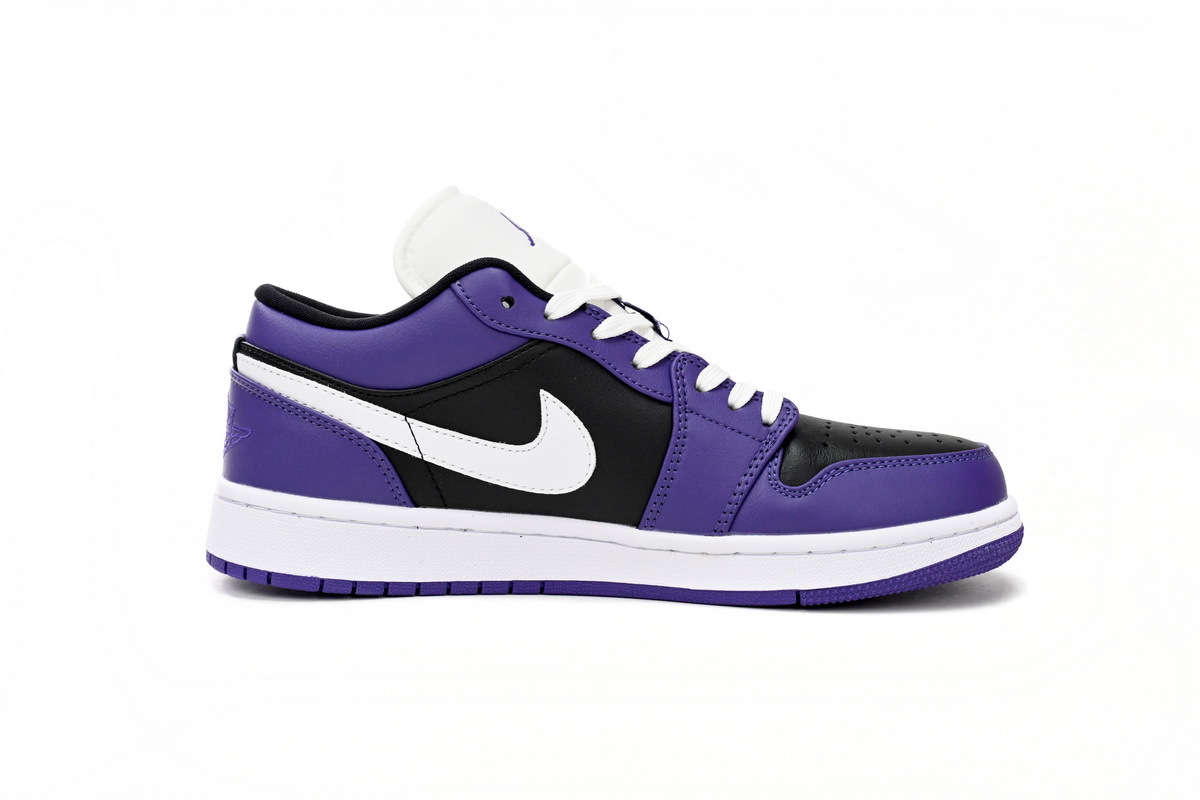 Jordan 1 Low Court Purple Black 553558-501