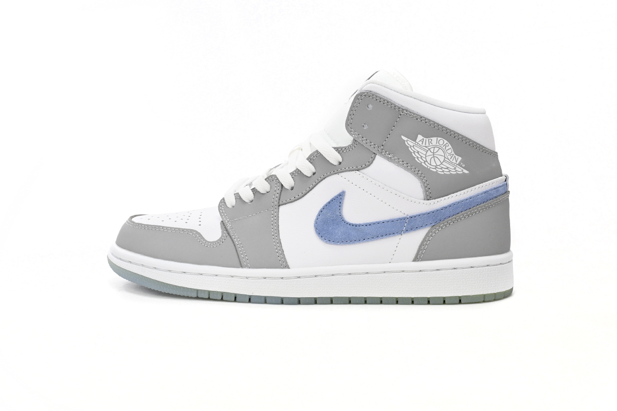 Jordan 1 Mid Wolf Grey Aluminum BQ6472-105