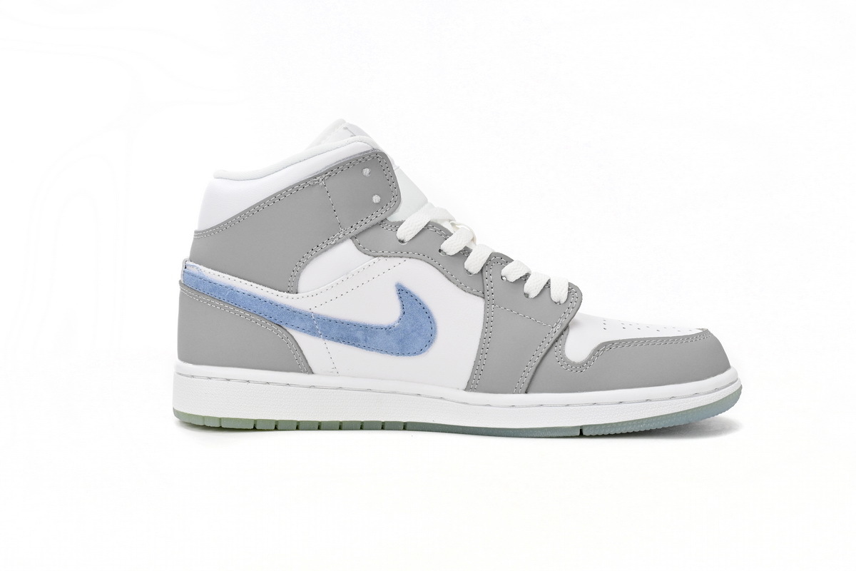 Jordan 1 Mid Wolf Grey Aluminum BQ6472-105