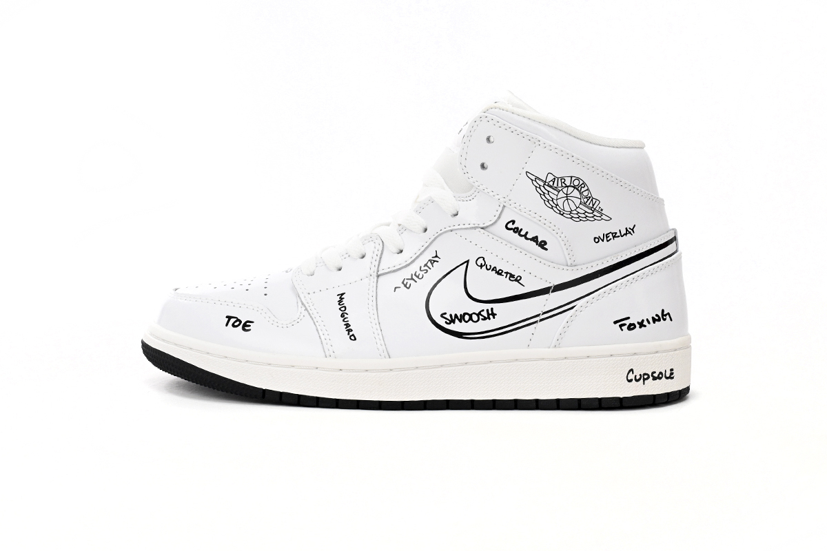 Jordan 1 Mid Schematic DQ1864-100