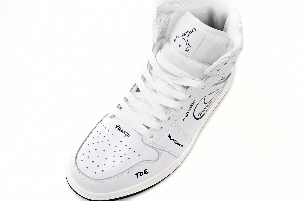 Jordan 1 Mid Schematic DQ1864-100
