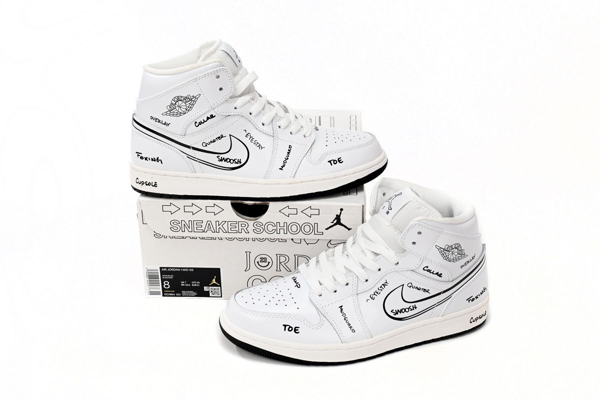Jordan 1 Mid Schematic DQ1864-100