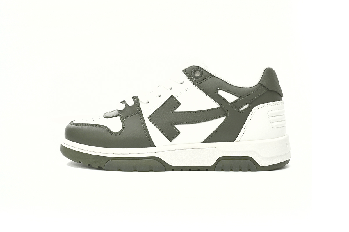 OFF-WHITE Out Of Office OOO Low Tops White Khaki OLIA18 9S23LEA00 15901