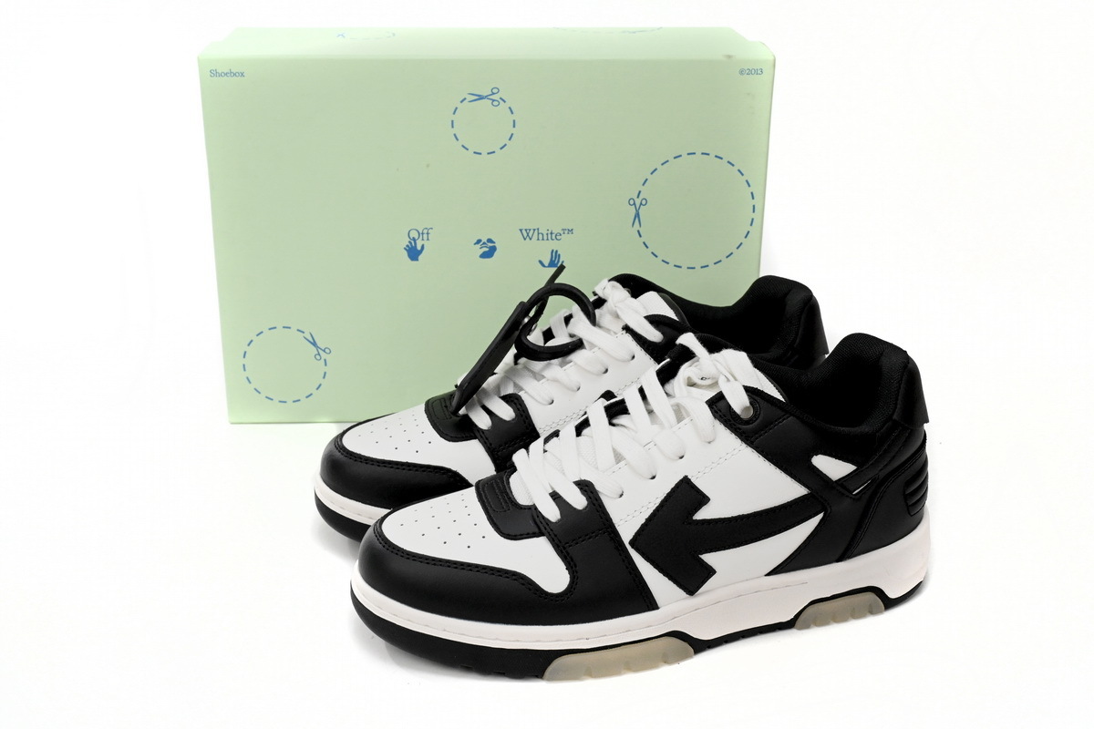 OFF-WHITE Out Of Office OOO Low Tops White Black White OMIA189 C99LEA00 11004