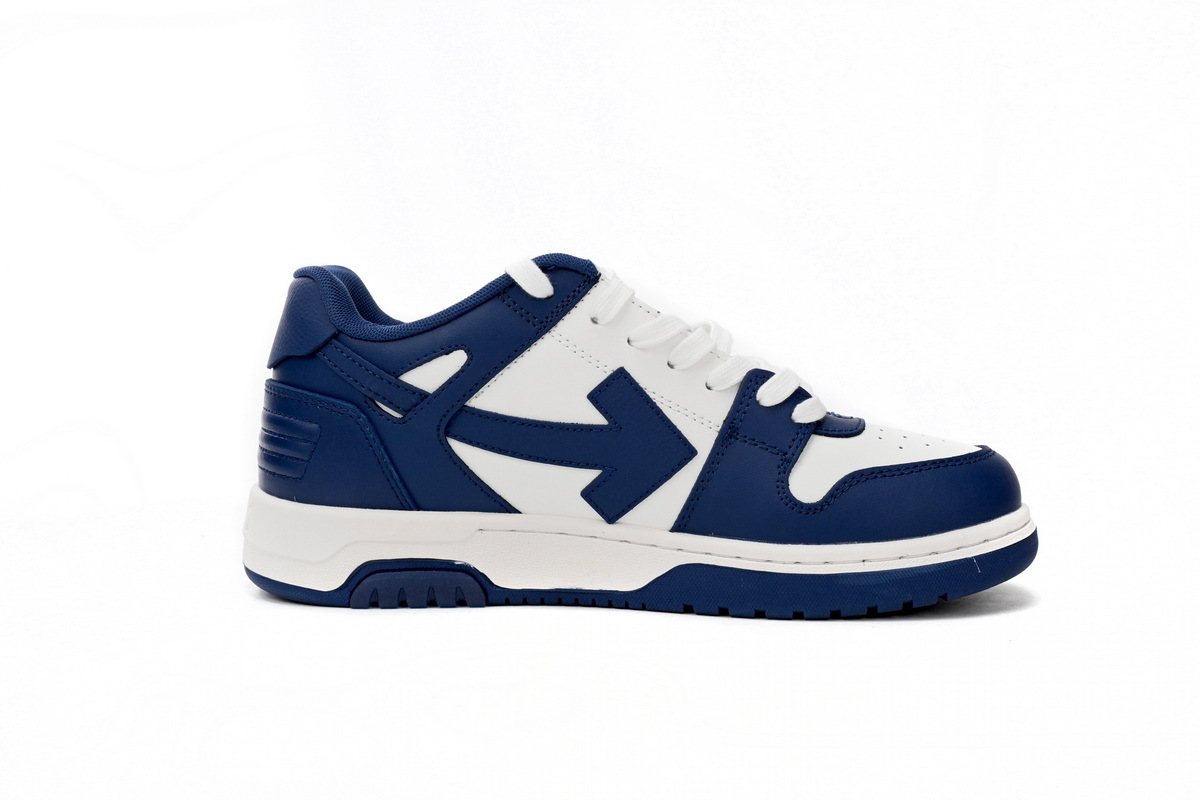 OFF-WHITE Out Of Office OOO Low Tops White Royal Blue OMIA189 C99LEA00 10142