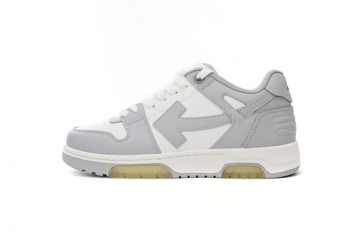 OFF-WHITE Out Of Office OOO Low Tops Grey White OMIA189 C99LEA00 40901