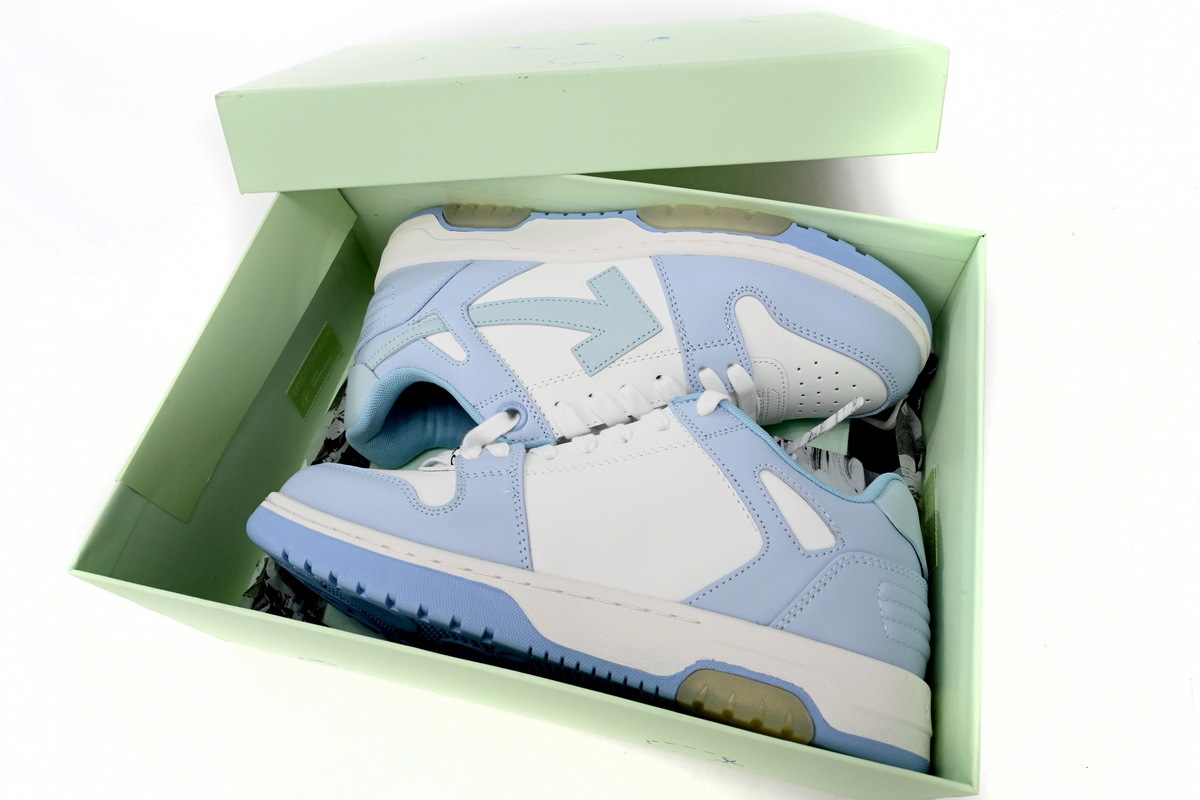 OFF-WHITE Out Of Office OOO Low Tops Blue Purple White OMIA189 C99LEA00 10140