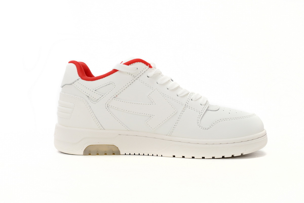 OFF-WHITE Out Of Office OOO Low Tops Rice Red OMIA189 C99LEA00 30125