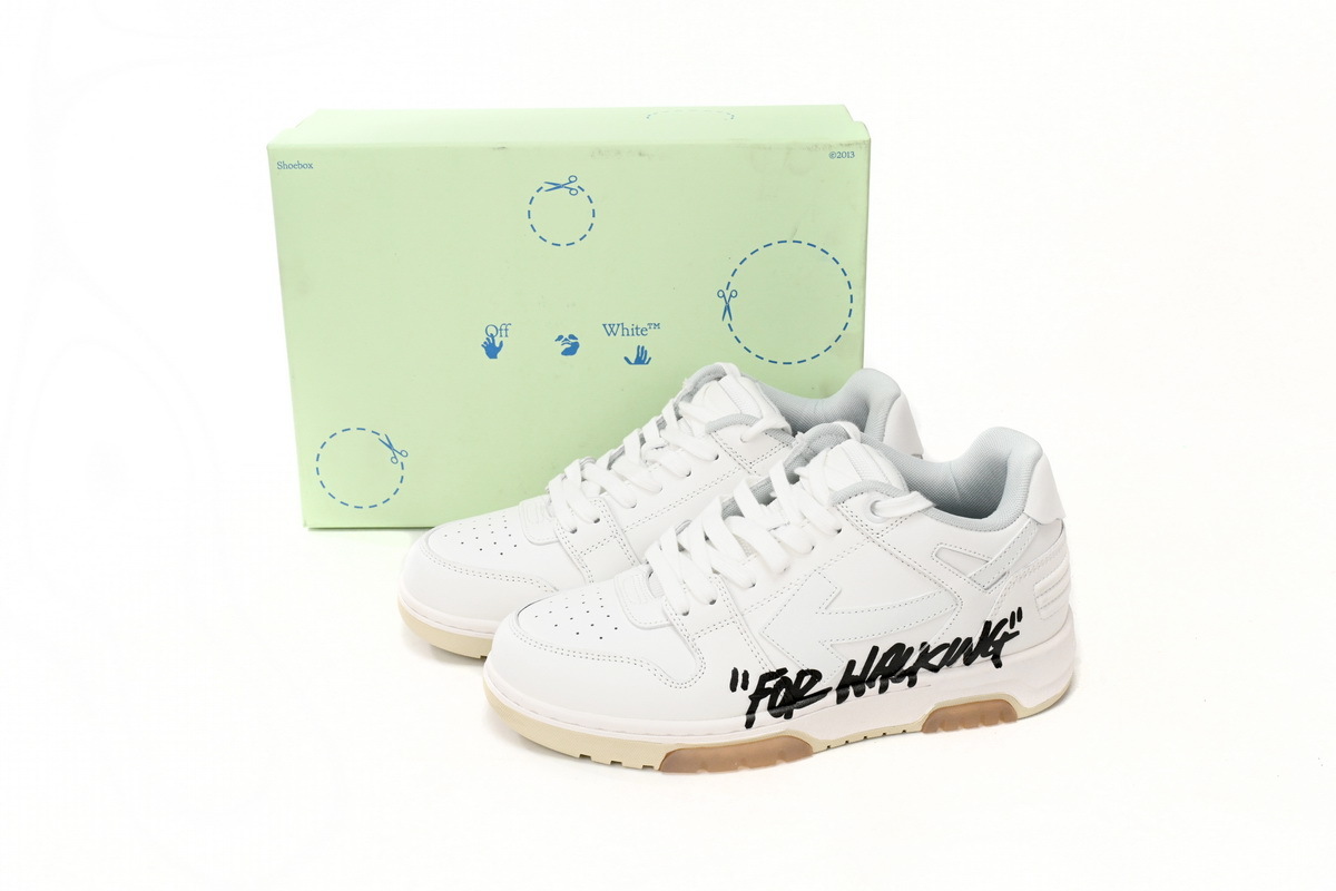 OFF-WHITE Out Of Office OOO Low Tops For Walking White Black OMIA189R2 1LEA00 20101