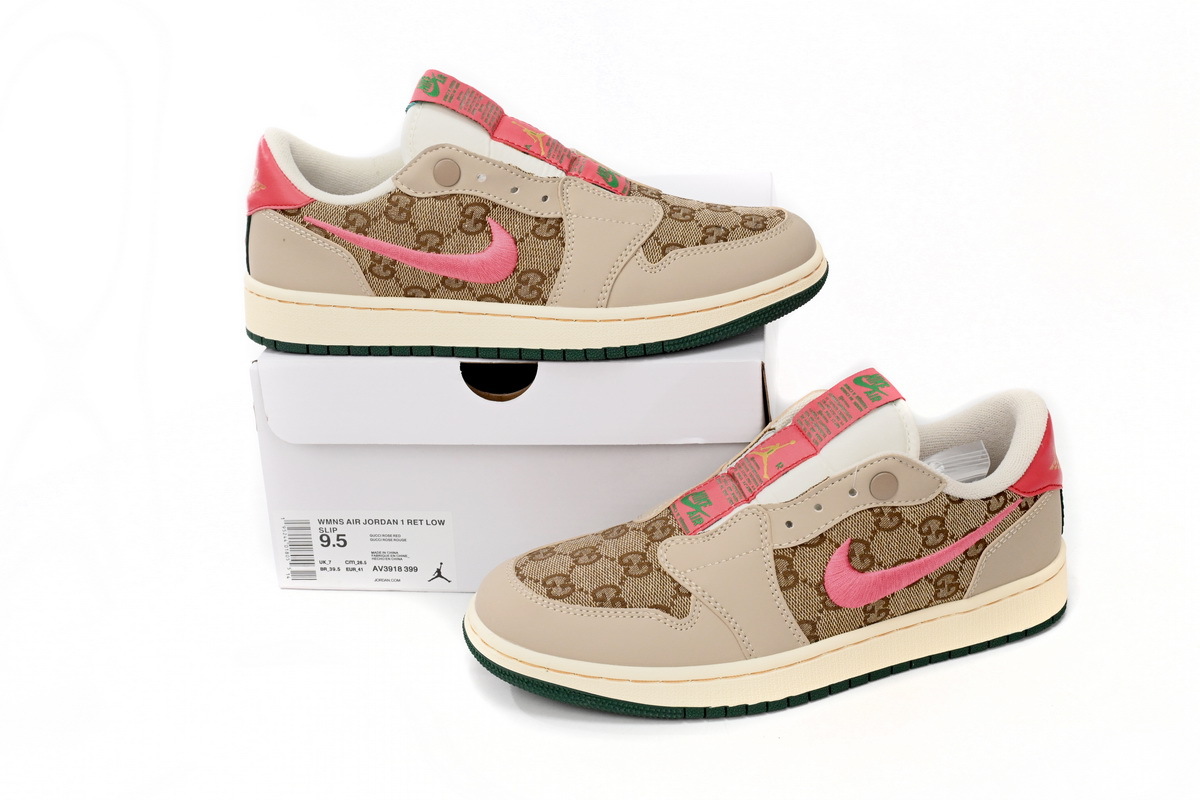 Air Jordan 1 Low Gucci Roseo AV3918-399