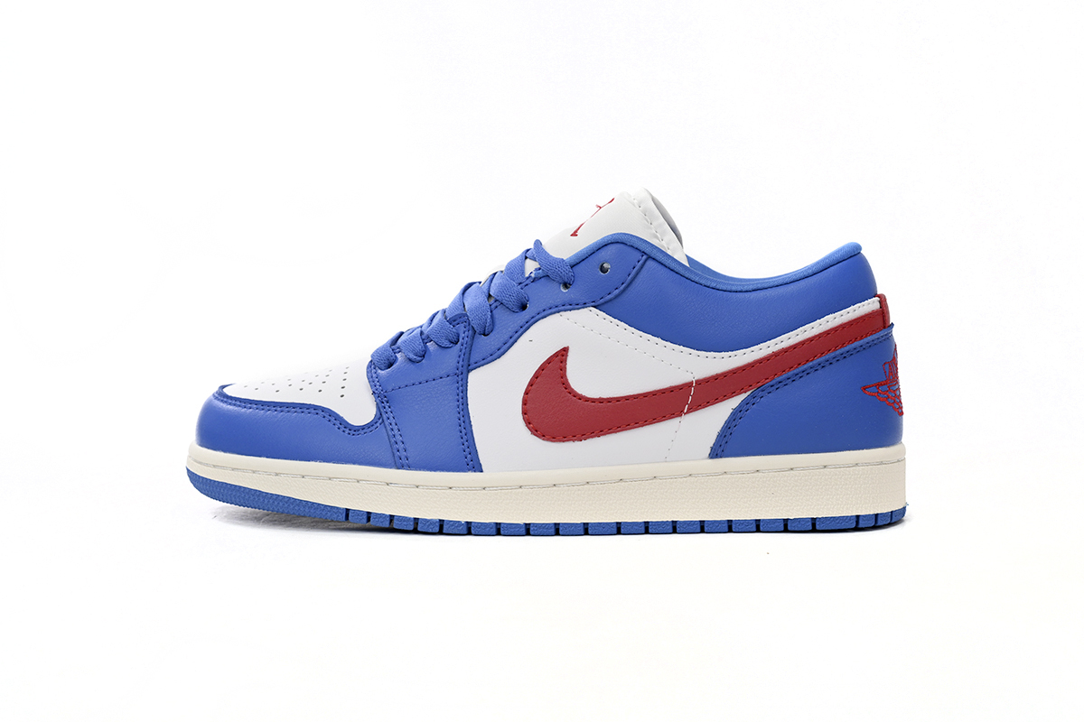 Jordan 1 Low Sport Blue Gym Red DCO774-416