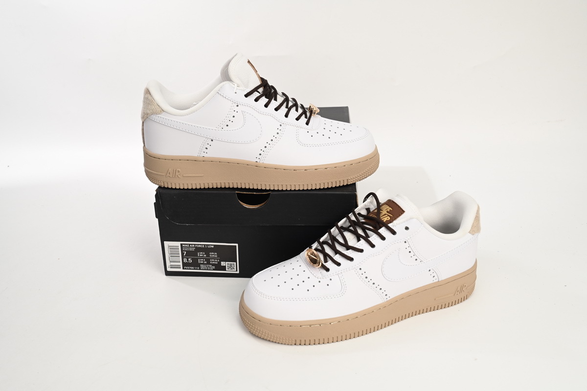 Nike Air Force 1 Low Brogue Sail Brown FV3700-112