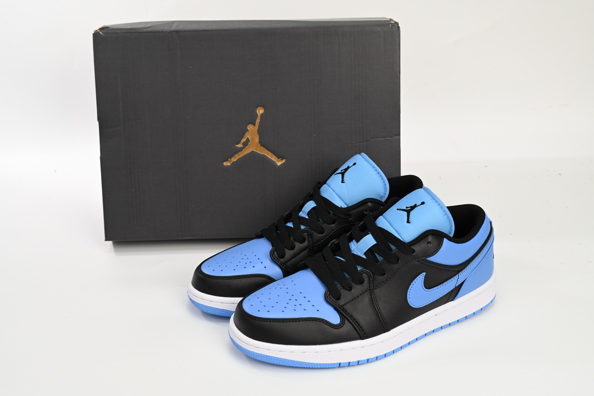 Air Jordan 1 Low Black University Blue 553558-041