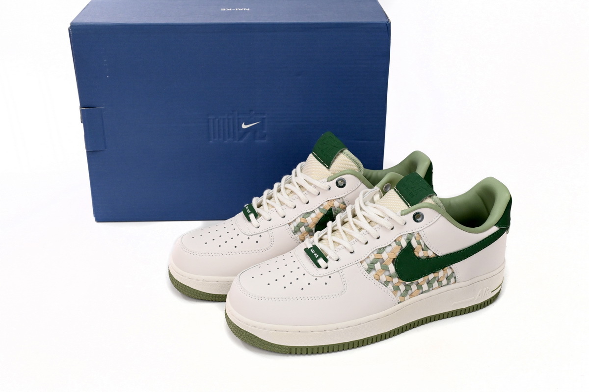 Nike Air Force 1 Low '07 PremiumNAI-KE Bamboo Weave Sail Gorge Green FN0369-100