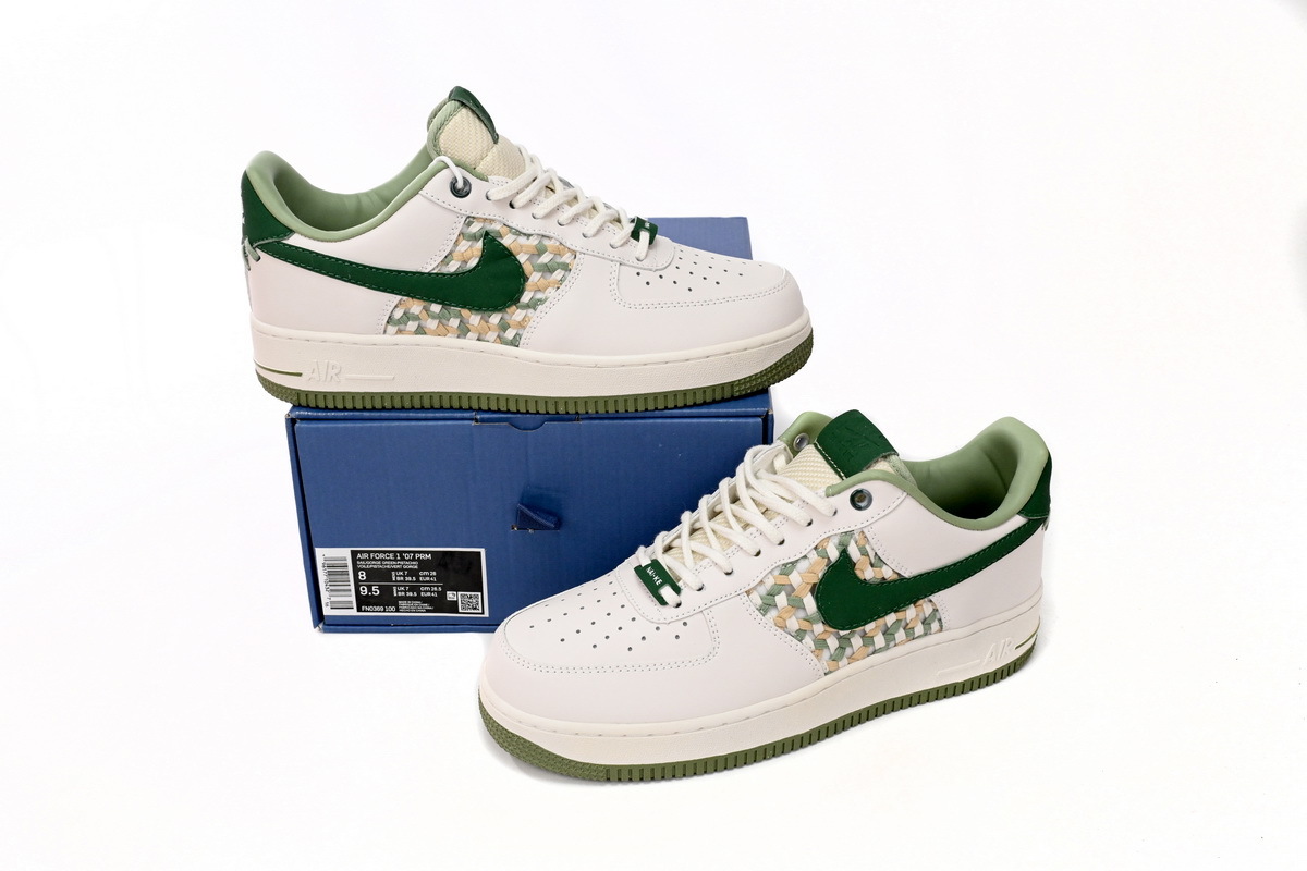 Nike Air Force 1 Low '07 PremiumNAI-KE Bamboo Weave Sail Gorge Green FN0369-100