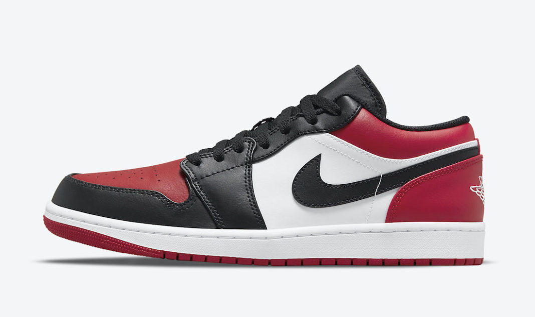 Jordan 1 Low Bred Toe 553558-612