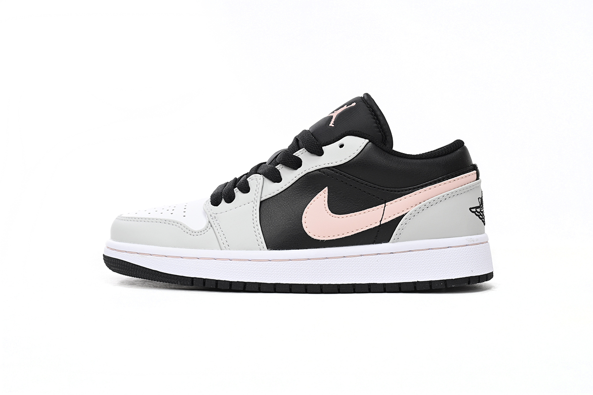 Jordan 1 Low Black Grey Pink 553558-062