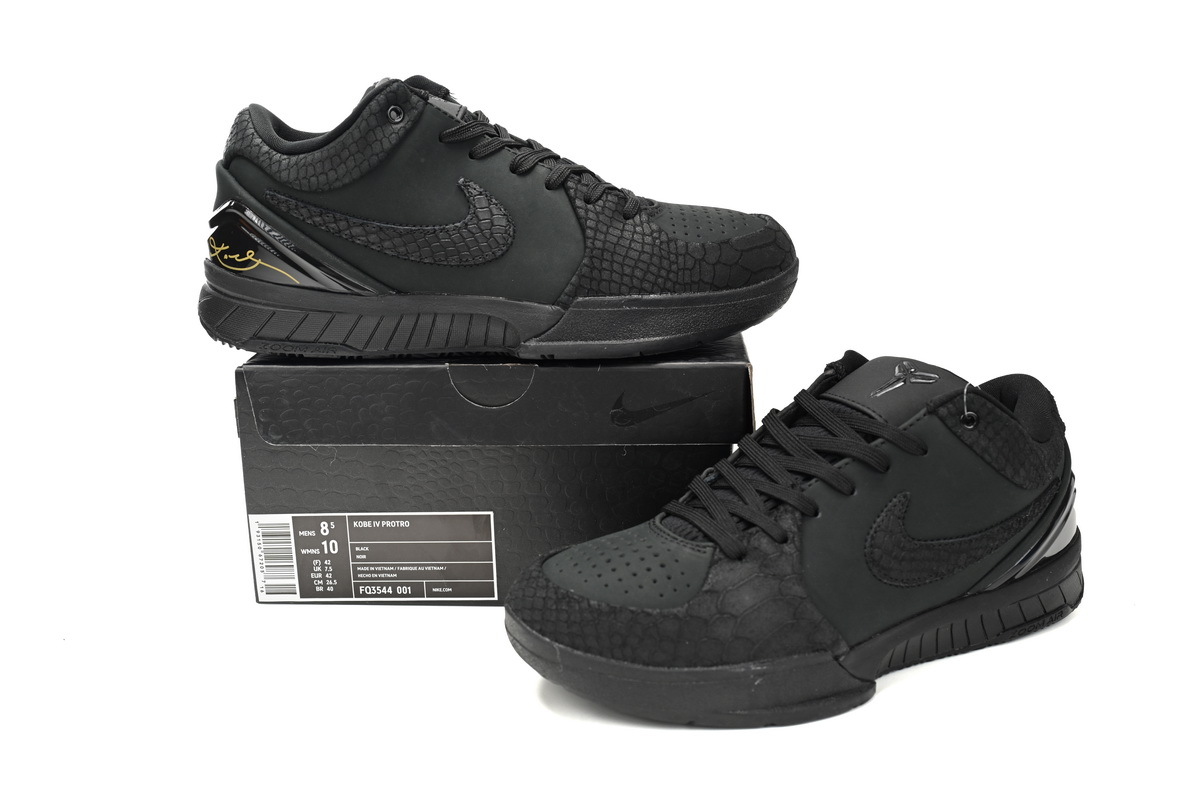 Nike Kobe 4 Protro Black Mamba FQ3544-001