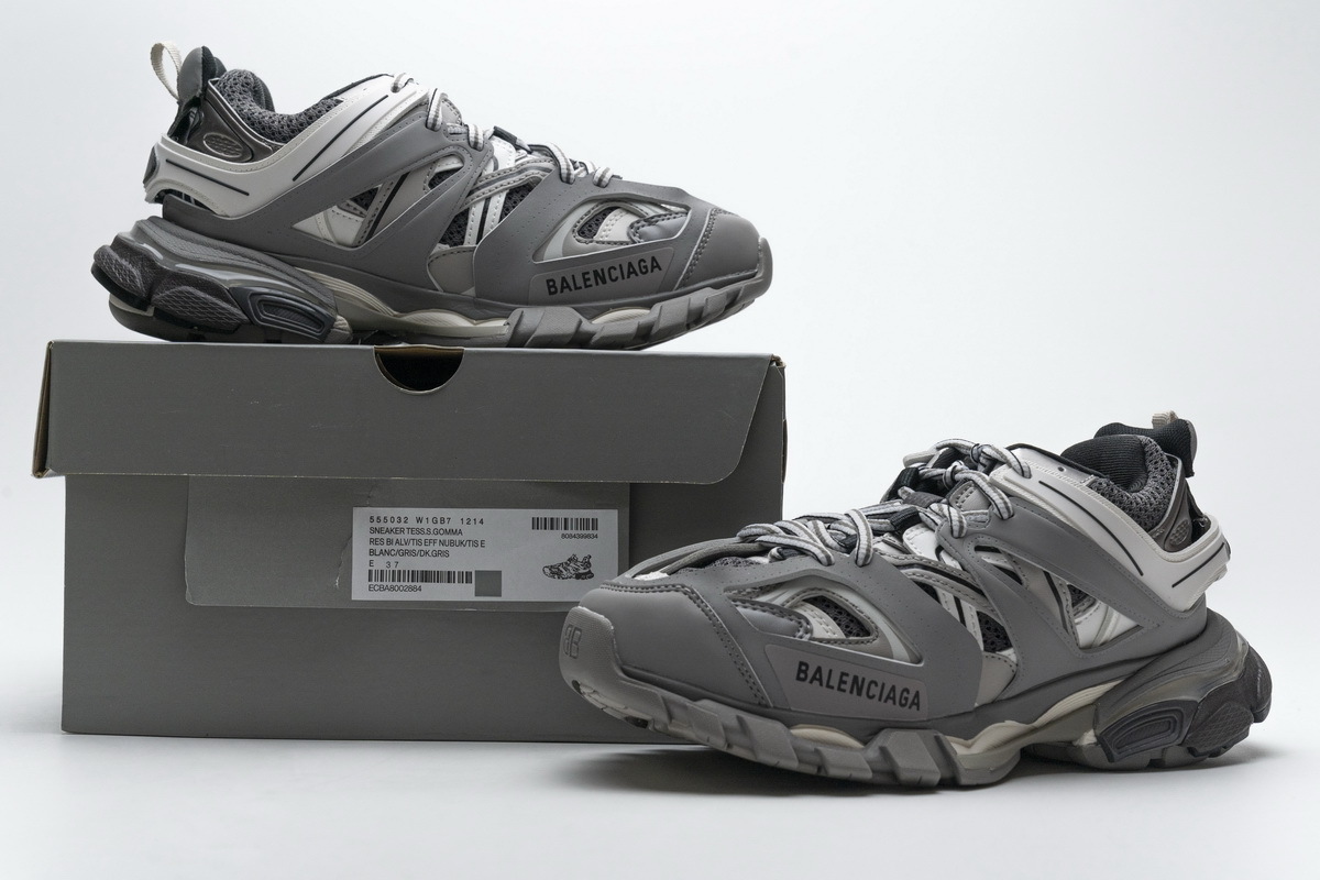 Balenciaga Track Grey White 555032 W1GB7 1214