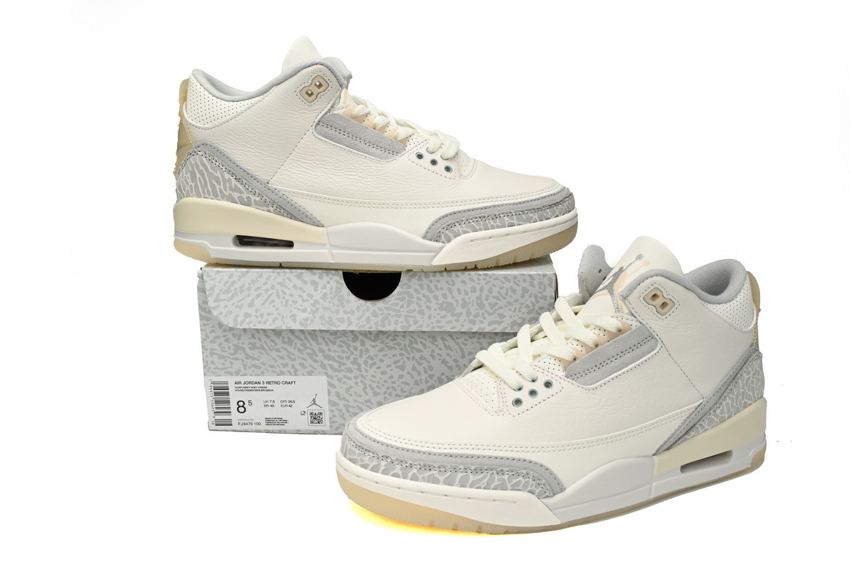 Jordan 3 Retro Craft Ivory FJ9479-100