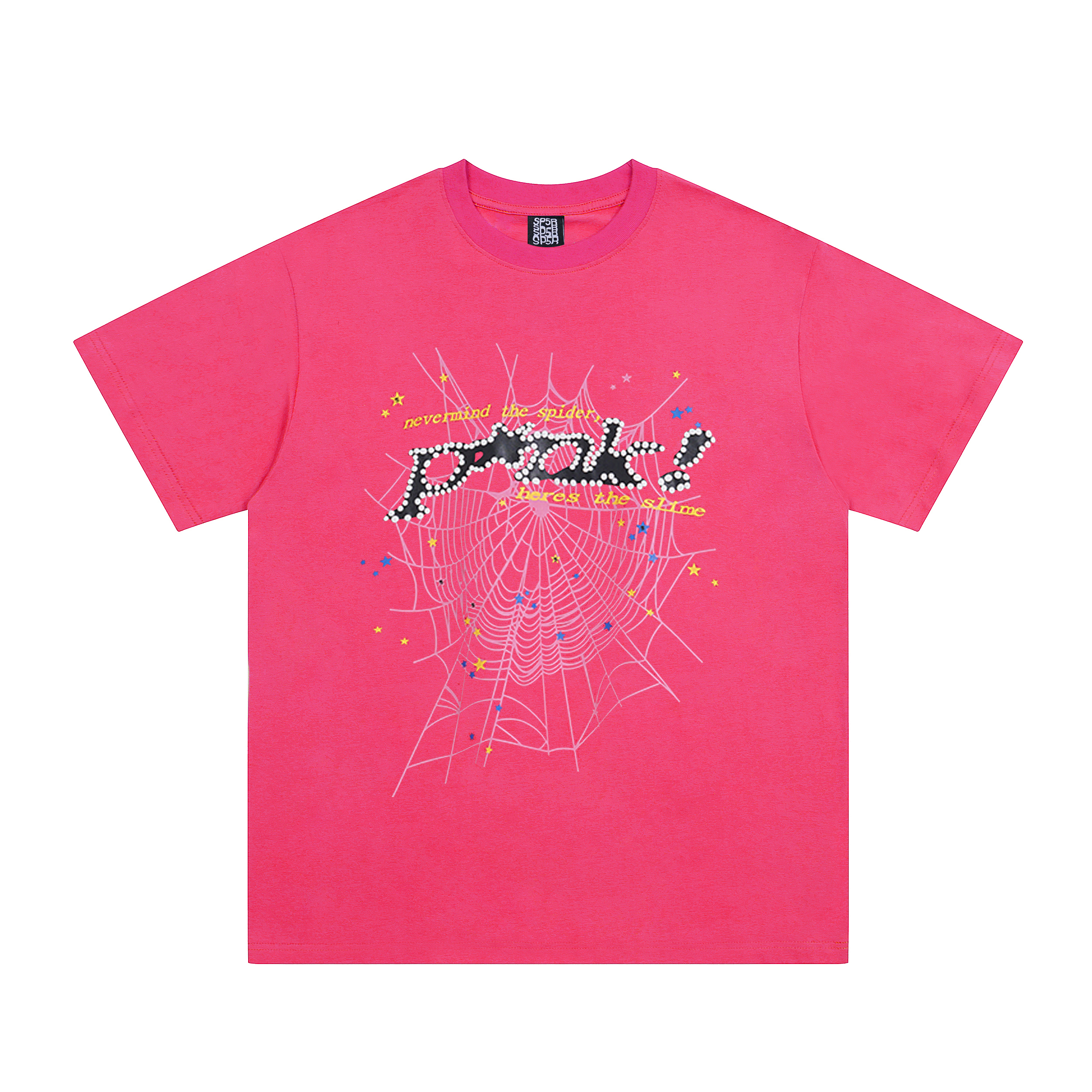 Sp5der Worldwide T-Shirt Black and Pink
