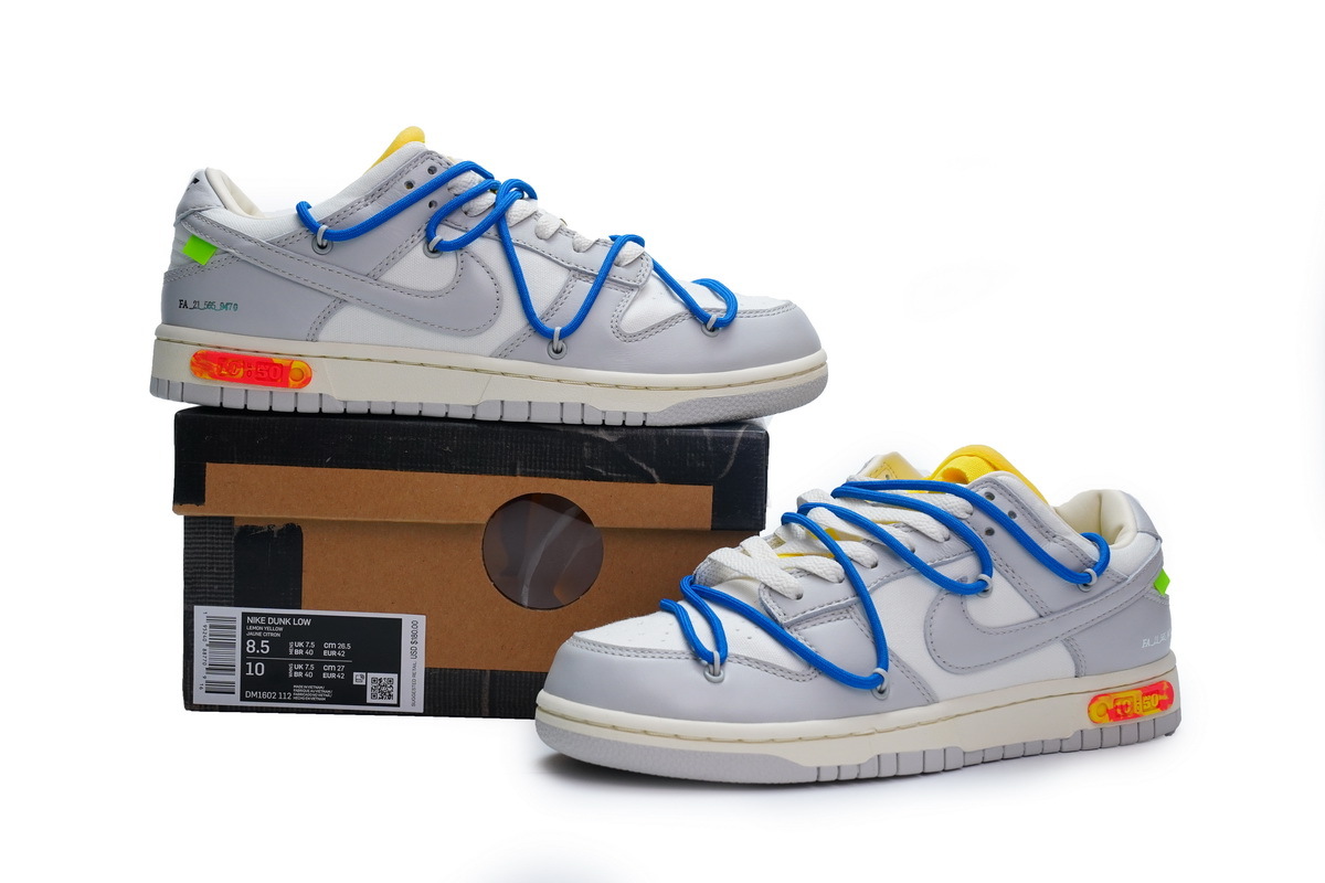 Nike Dunk Low Off-White Lot 10 DM1602-112