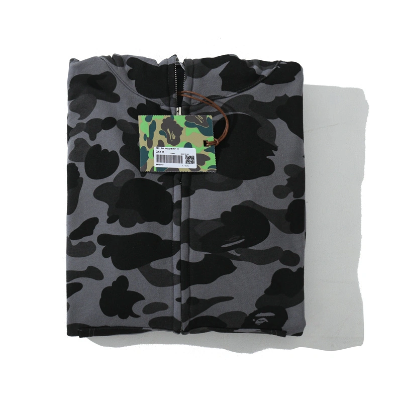 BAPE Color Camo Shark Zip Hoodie Black
