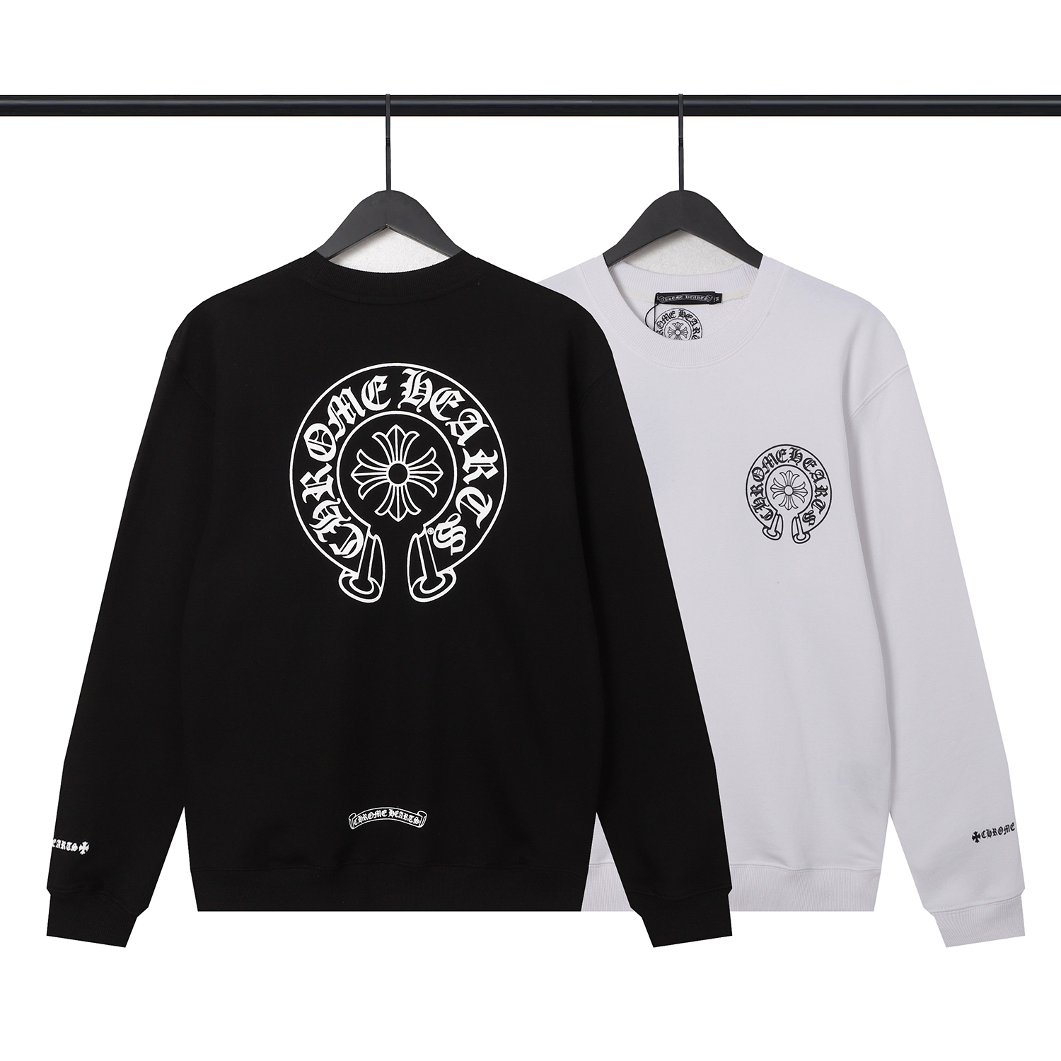 Chrome Heart Black and White Hoodie 8301