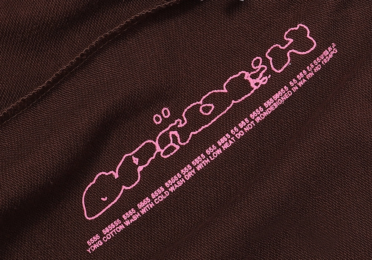 Sp5der Angel Number Sweatpants Brown SS22