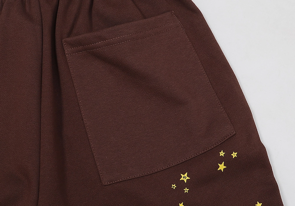 Sp5der Angel Number Sweatpants Brown SS22