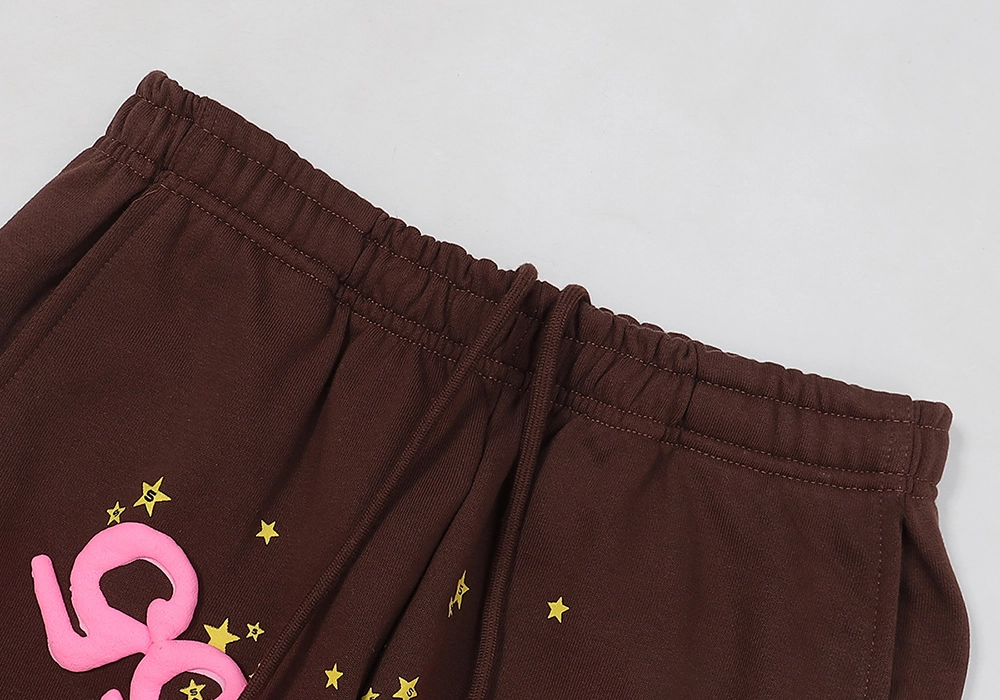 Sp5der Angel Number Sweatpants Brown SS22