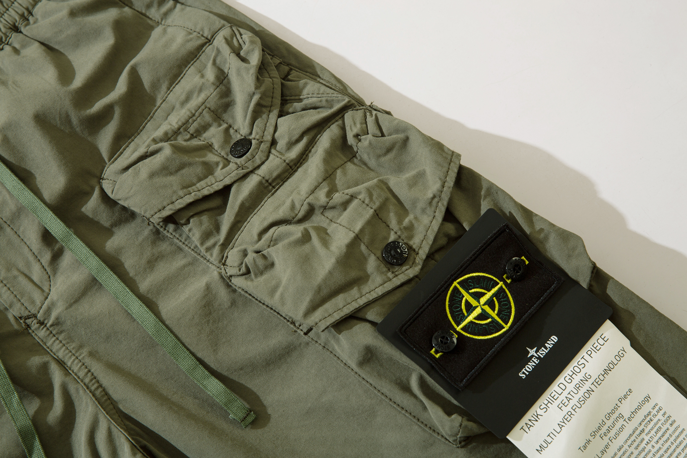 Stone Island Reactive Ice Camo Ripstop Cargo Pant Green 629#