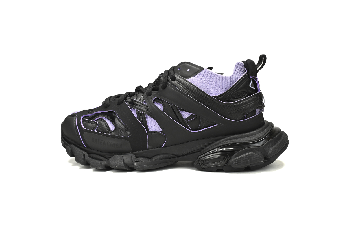 Balenciaga Track Sock Sneaker Black Purple 736328 W3SKC 1058
