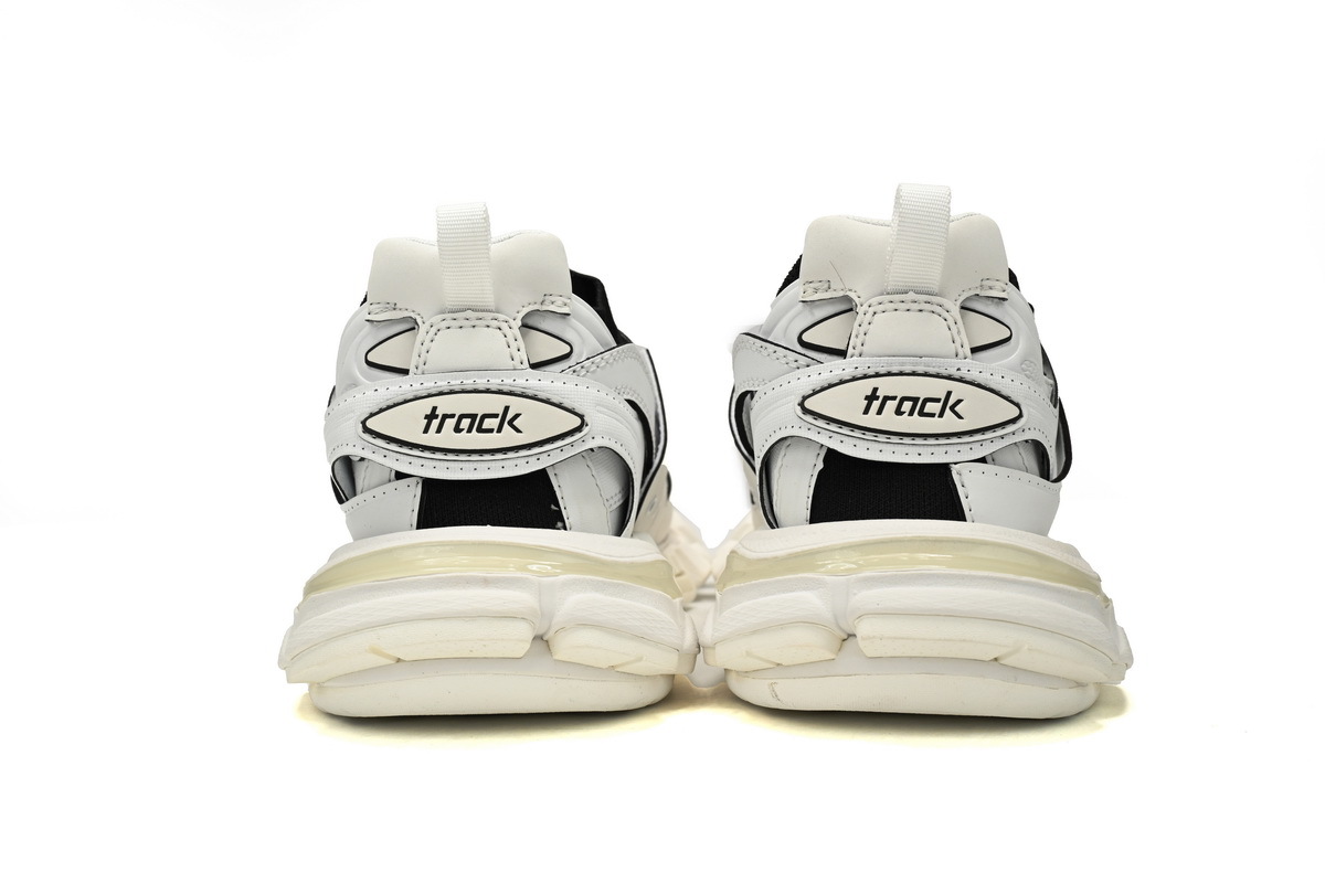 Balenciaga Track Sock Sneaker White Black 736328 W3SKC 9010