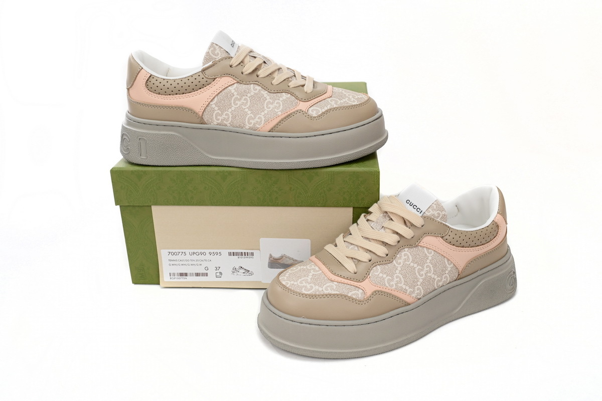 Gucci GG Sneaker Wheat Pink 700775 UPG90 9595