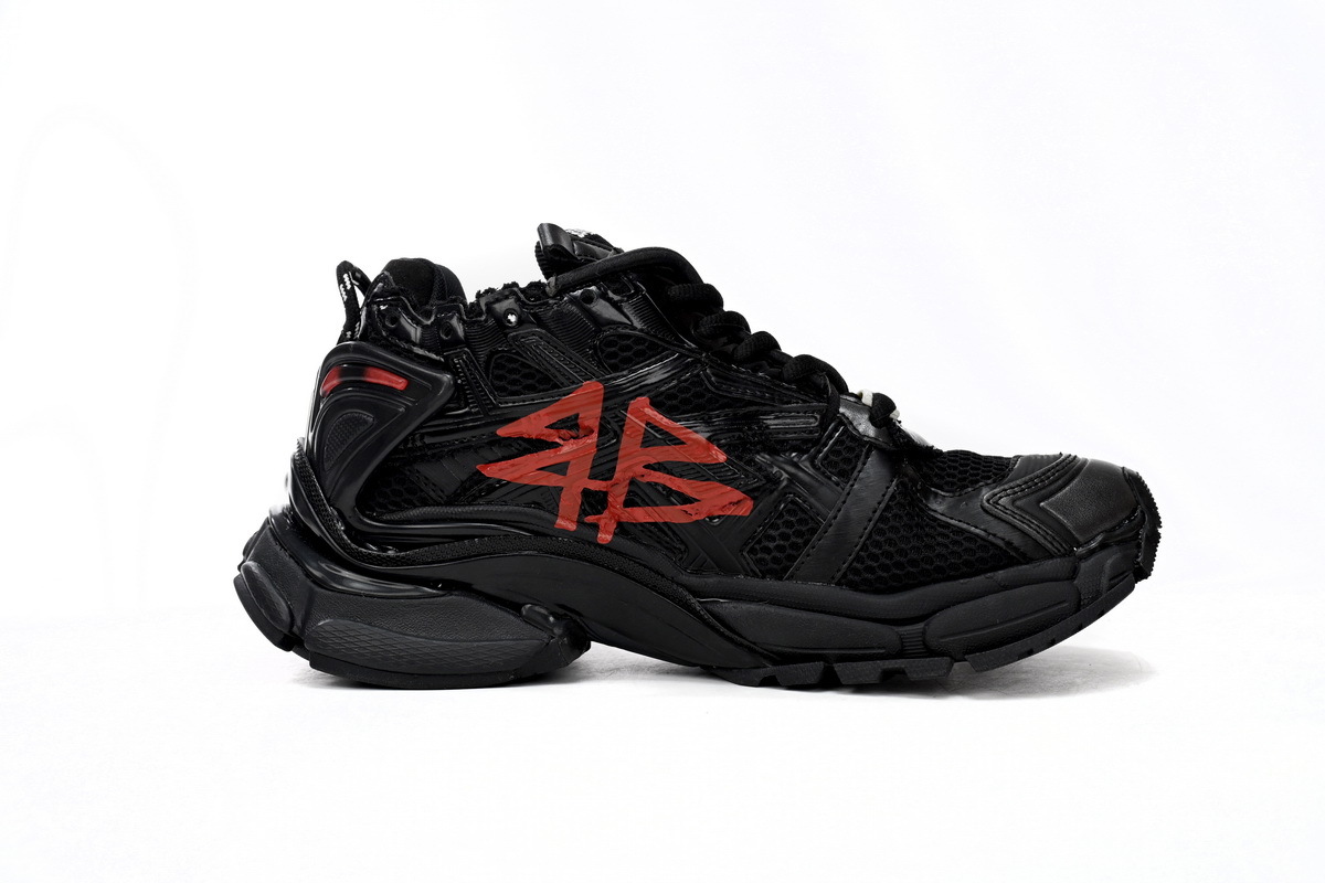 Balenciaga Runner Graffiti Black Red 677402 W3RB1 0102