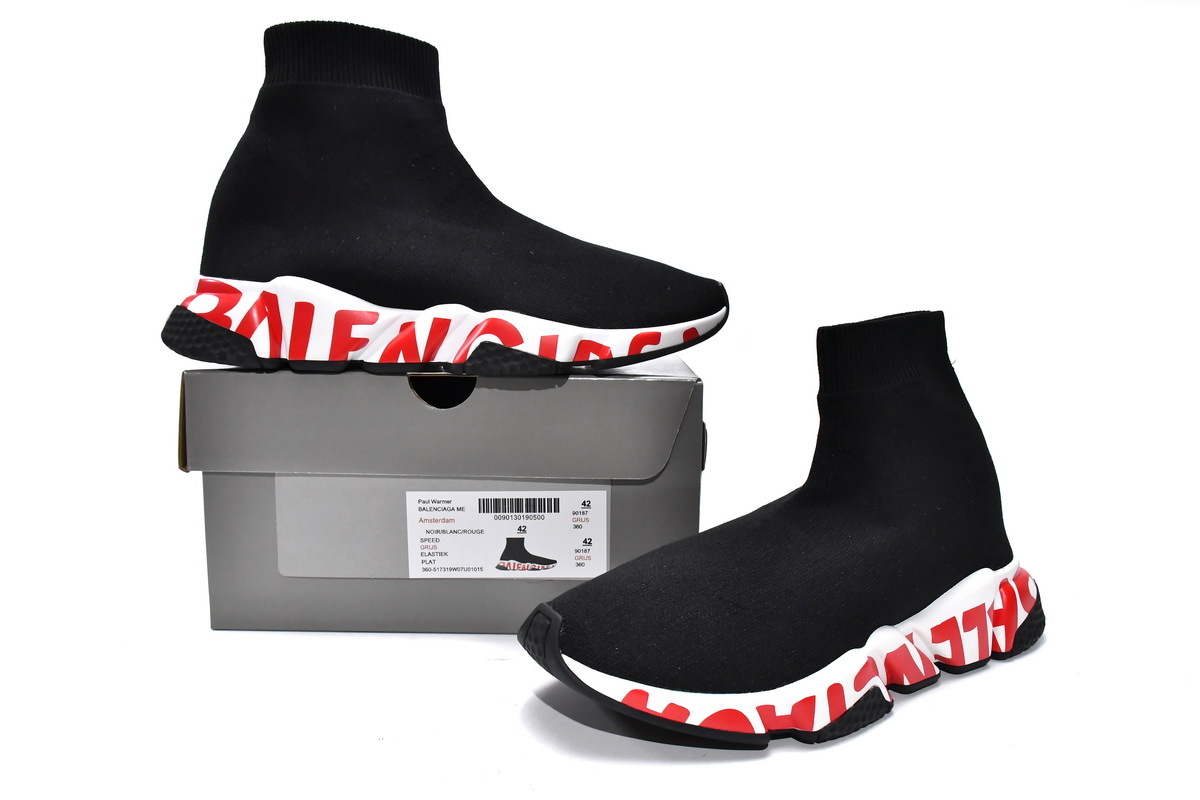 Balenciaga Speed Runner Black and Red