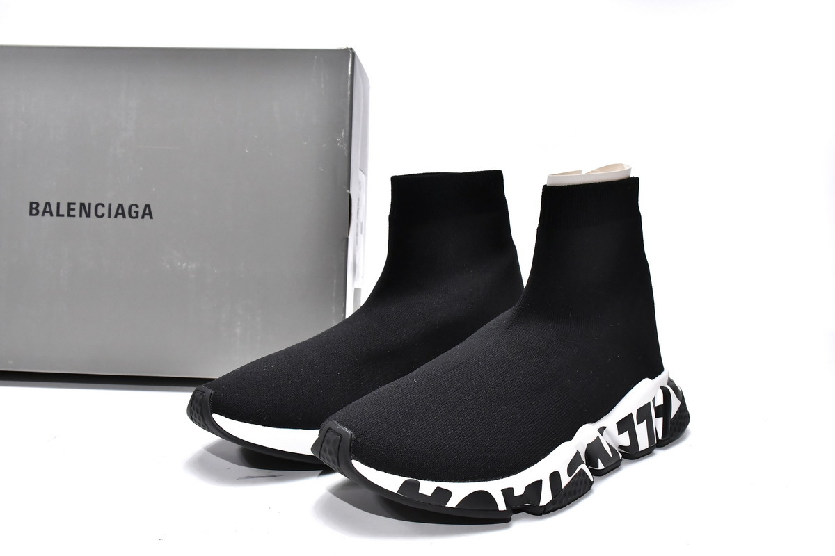 Balenciaga Speed Trainer Graffiti Black