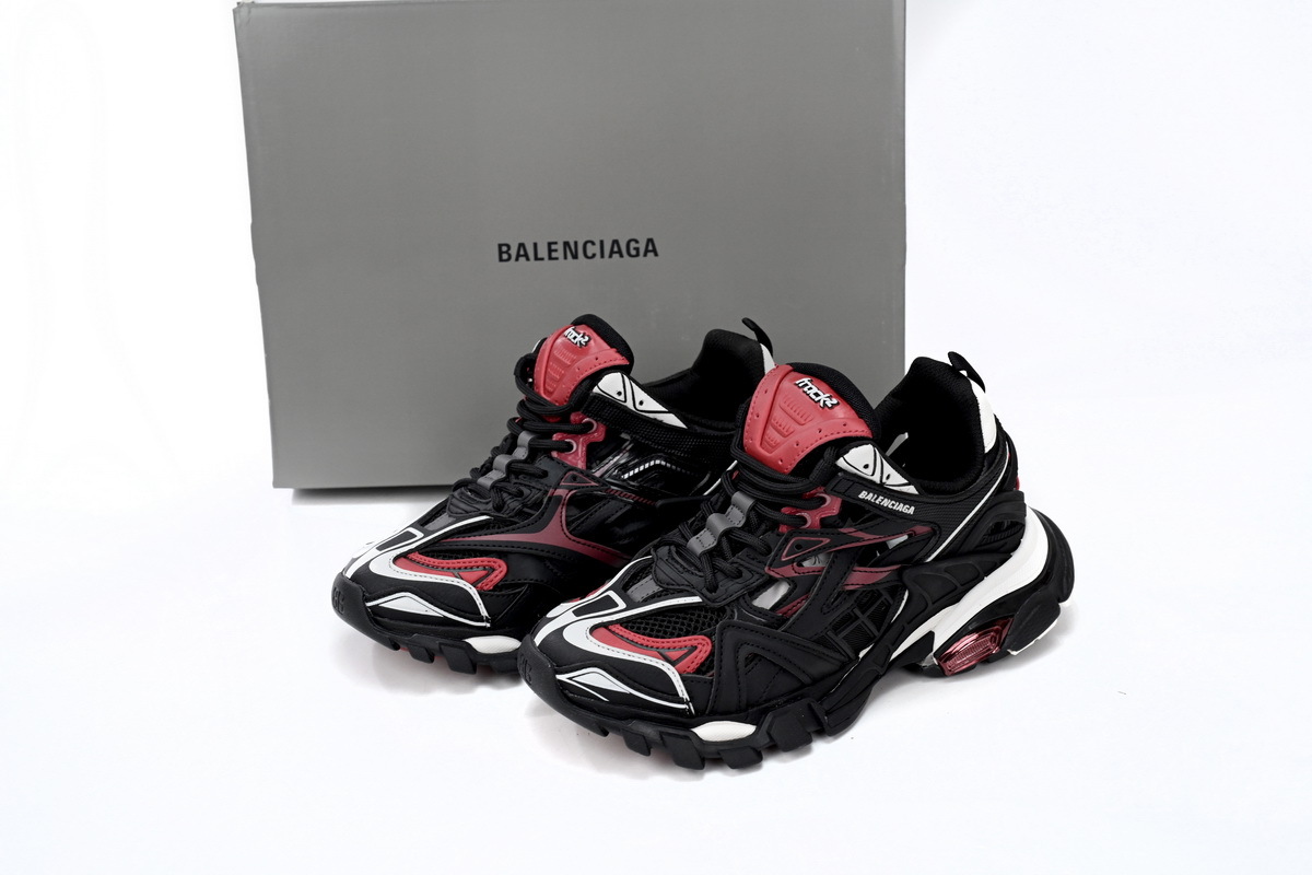 Balenciaga Track 2 Black Burgundy 568614 W2GN3 6000