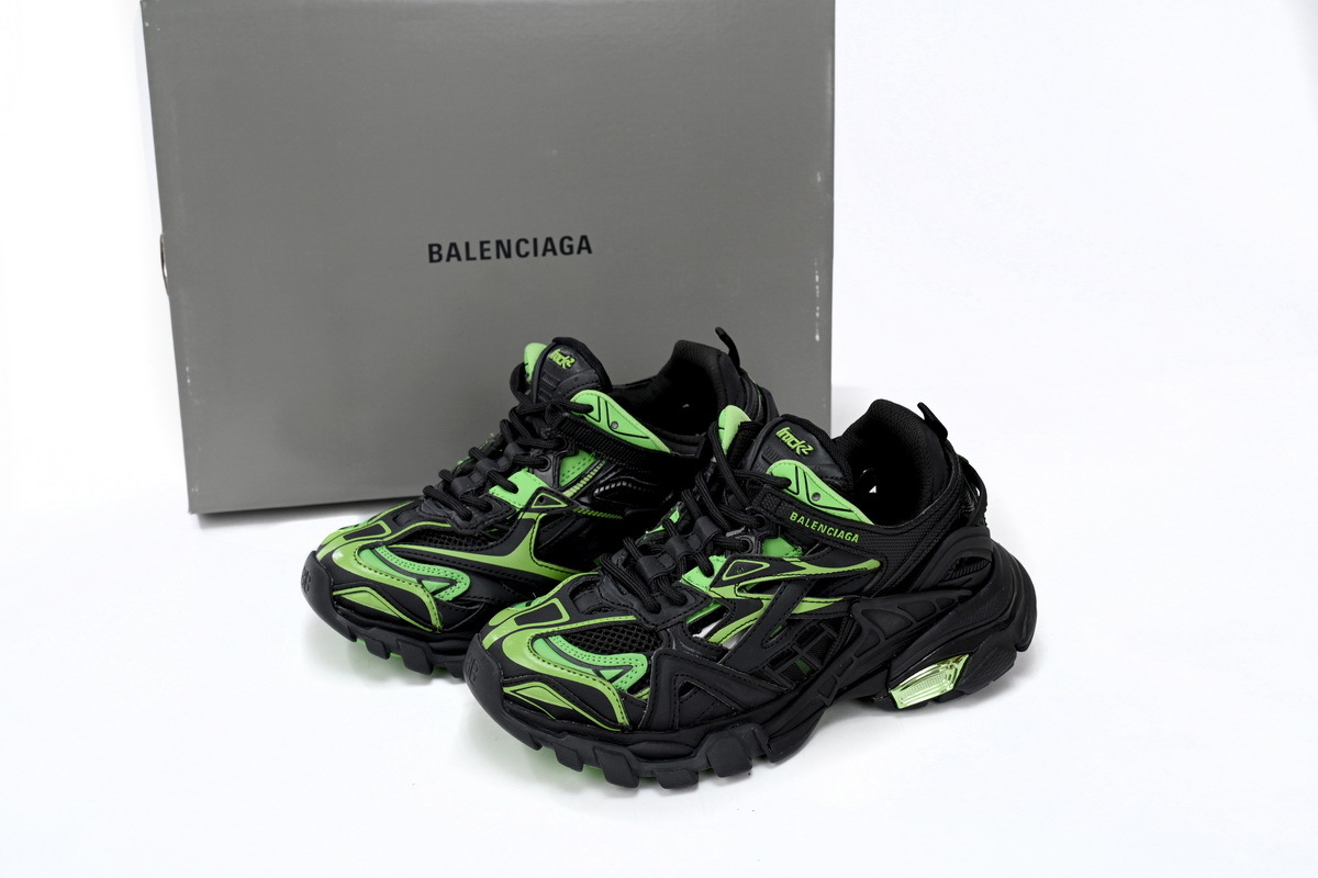 Balenciaga Track 2 Black Green 568614 W2GN3 1086
