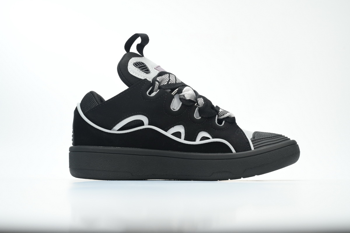 Lanvin Curb Sneaker Black Grey FM-SKRK11-REFL-P2210